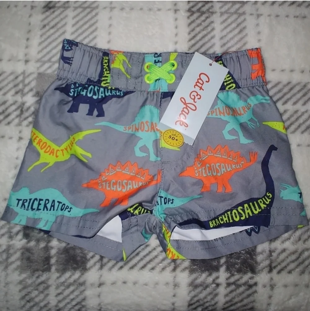 Dino Swim Trunks